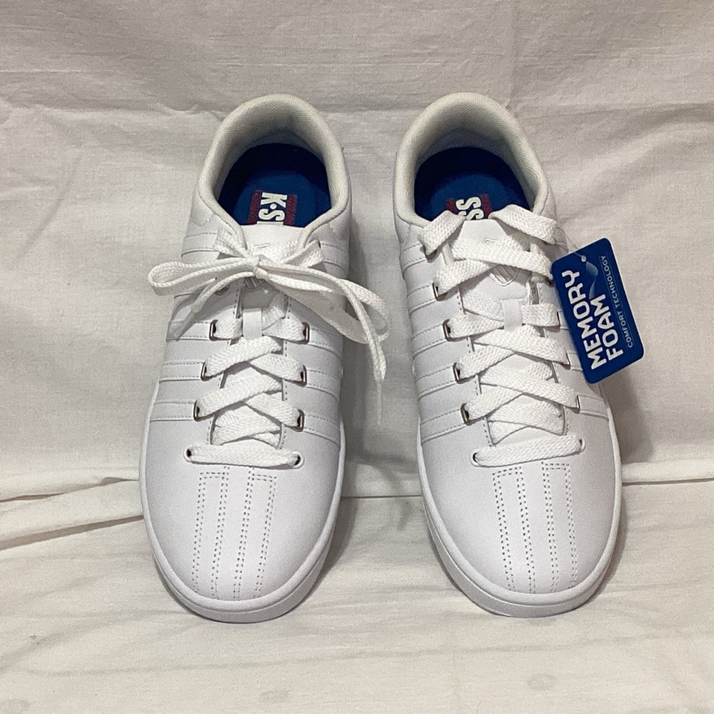K-Swiss White Court Pro Sneakers - Picture 3 of 8